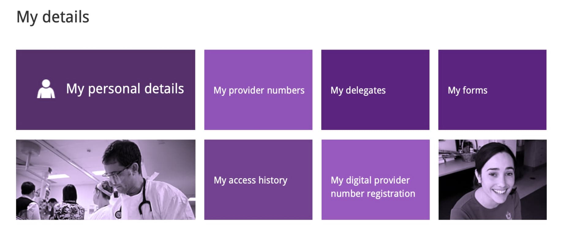 My Details - My Provider Numbers